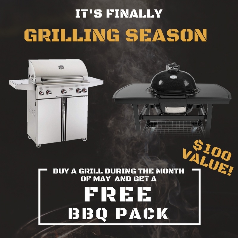 Get a Free BBQ Pack with the Purchase of a Grill!
