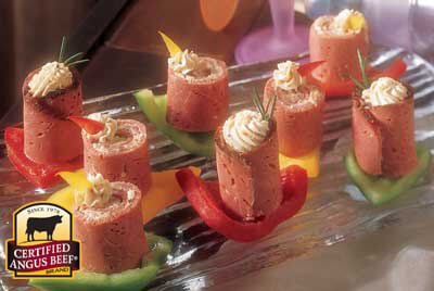 Pastrami Pinwheels recipe provided by the Certified Angus Beef® brand.