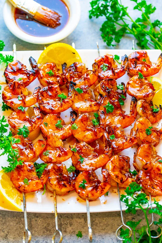 honey bbq grilled shrimp